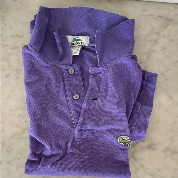 LACOSTE Women’s 1/2 Patron Polo Short Sleeve Shirt in Rich Purple M - Picture 4 of 16